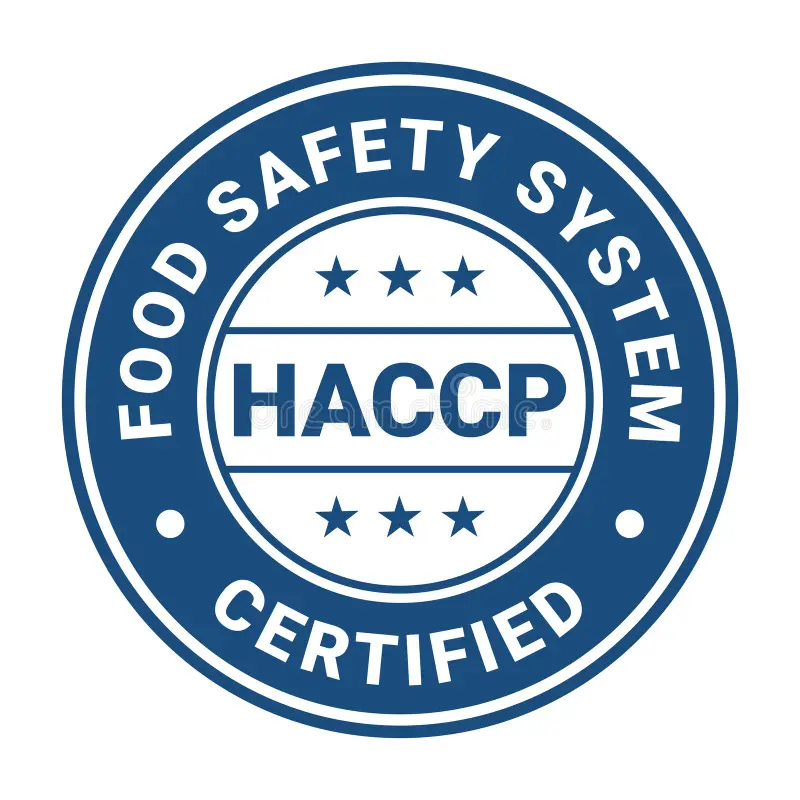 HACCP Certified Food Safety System